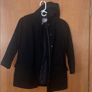 Girls Peacoat with Hoodie